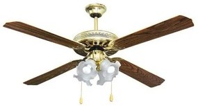 Ανεμιστήρας Οροφής Φ130 AC 60W Deco LINEME-02-00102-6-Χρυσό 02-00102-6