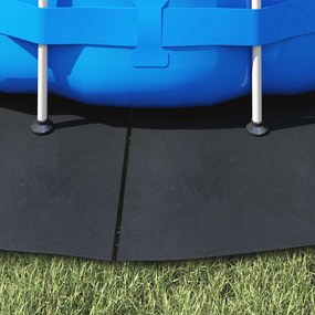 vidaXL Εδαφοκάλυψη Πισίνας Μαύρο Ø 244 cm Μη Υφαμένο Ύφασμα