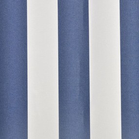 Τεντόπανο Μπλε &amp; Λευκό 6 x 3 μ. Καραβόπανο (Χωρίς Πλαίσιο) - Μπλε