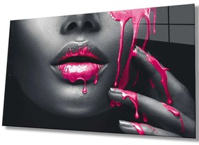 Πίνακας Γυάλινος 221JRS1688 72x46cm Multi-Pink Wallity Horizontal Γυαλί