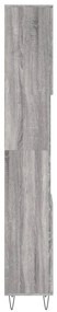 vidaXL Ντουλάπι Μπάνιου Γκρι Sonoma 30x30x190 εκ. Επεξεργασμένο Ξύλο