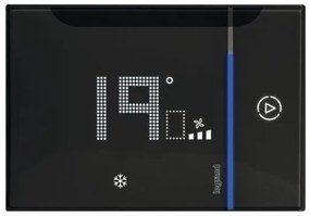 Θερμοστάτης Smart Ελέγχου Κλιματισμού Επιτοιχη Τοποθέτηση Μαύρος 049044 Legrand 049044 Μαύρο
