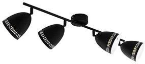 Φωτιστικό Οροφής Spot Sabatella 98169 Black-White Eglo Μέταλλο