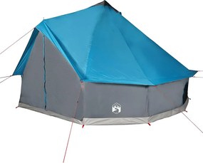 vidaXL Σκηνή Οικογενειακή Tipi 10 Ατόμων Αδιάβροχη Μπλε
