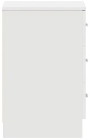 vidaXL Κομοδίνο Λευκό 38 x 35 x 56 εκ. από Επεξ. Ξύλο
