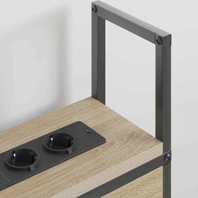vidaXL Κεφαλάρι Αποθήκης Sonoma Δρυς 135 cm Επεξεργασμένο ξύλο