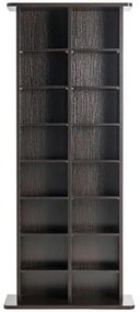 VEVOR Media Storage Cabinet 8 Layers Adjustable DVD Shelves 464 CDs Espresso