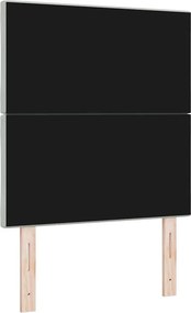 vidaXL LED κεφαλάρι Ανοιχτό γκρι 80 cm Βελούδο