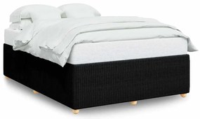 vidaXL Σκελετός Κρεβατιού Χωρίς Στρώμα Μαύρο 160x200 εκ.Υφασμάτινο