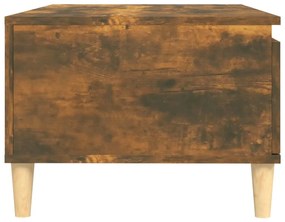 vidaXL Τραπεζάκι Σαλονιού Καπνιστή Δρυς 90x50x36,5 εκ. Επεξεργ. Ξύλο