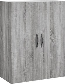 vidaXL Ντουλάπι Γκρι Sonoma 69,5 x 34 x 180 εκ. Επεξεργασμένο Ξύλο