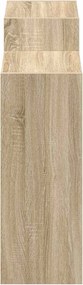 vidaXL Πλαϊνό γραφείο Δρύς Sonoma 90 x 30 x 90 cm