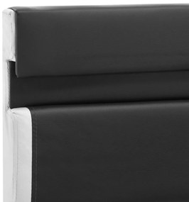 vidaXL Πλαίσιο Κρεβατιού με LED Γκρι 160x200 εκ. από Συνθετικό Δέρμα
