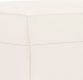 vidaXL Πάγκος Κρεμ 70x35x41 εκ. από Συνθετικό Δέρμα