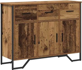 vidaXL Πλαϊνό γραφείο Παλιό ξύλο 97 x 32,5 x 74,5 εκ.