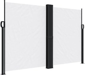 vidaXL Σκίαστρο Πλαϊνό Συρόμενο Λευκό 160 x 1200 εκ.