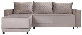 Γωνιακός Καναπές - Κρεβάτι LOTOS Καφέ 237x168x80εκ 237x168x80 εκ.