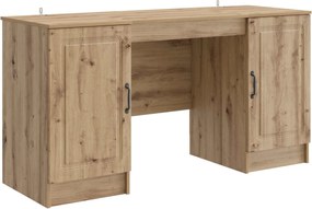 vidaXL Γραφείο Artisan Δρυς 142,5 x 50 x 75 εκ. Επεξεργασμένο Ξύλο