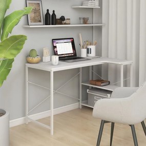 Γραφείο Υπολογιστή Λευκό 110 x 72 x 70 εκ. από Μοριοσανίδα - Λευκό