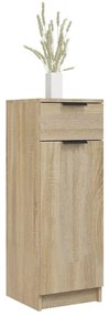 vidaXL Ντουλάπι Μπάνιου Sonoma Δρυς 32x33,5x90 εκ. Επεξεργασμένο Ξύλο