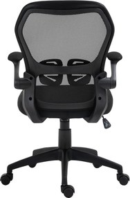 BF2920W Πολυθρόνα Γραφείου, Ανακλινόμενα Μπράτσα, Mesh Μαύρο   1τμχ