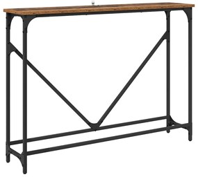 vidaXL Τραπέζι κονσόλας Παλιό Ξύλο 102 x 23 x 75 εκ Επεξεργασμένο ξύλο