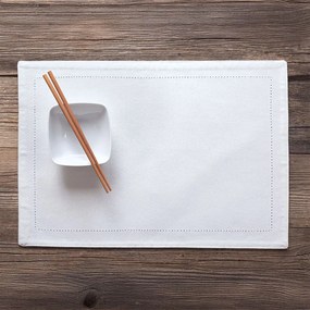 Σουπλά Inez 30Χ50 White Ρυθμός 30x50cm 100% Βαμβάκι