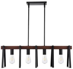 VEVOR 4-Light Kitchen Island Pendant Lights 60W Adjustable Dining Room Light E27
