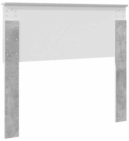 vidaXL Κεφαλάρι Σκυρόδεμα Γκρι 100 cm Επεξεργασμένο ξύλο