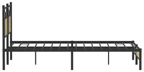 vidaXL Πλαίσιο Κρεβατιού Χωρ. Στρώμα Sonoma Δρυς 140x200εκ. Επ. Ξύλο