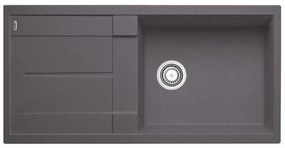 Blanco Metra XL 6 S Rock Grey SILGRANIT™ PuraDur™ Γρανιτένιος Νεροχύτης Ένθετος Αντιστρεφόμενος με 1 Γούρνα και Ποδιά 100x50cm