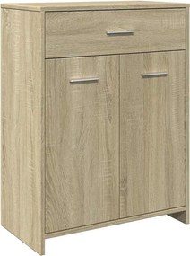 vidaXL Ντουλάπι Μπάνιου Sonoma Δρυς 60 x 33 x 80 εκ. από Επεξ. Ξύλο