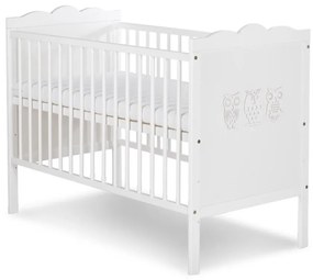 Κρεβατάκι μωρού Elgin 100, 60x120, 94cm, Τάβλες για Κρεβάτι, Δεν ρυθμίζεται, Ρυθμιζόμενο ύψος ύπνου, Άσπρο, Ξύλο: Πεύκο | Epipla1.gr