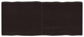 vidaXL Επιφ Τραπεζιού Αν Καφέ 140x60x(2-4)εκ.Ακατέργ. Μασίφ Ξύλο Δρυός