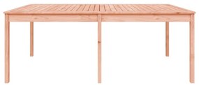 Τραπέζι κήπου 203,5x100x76 cm Douglas από μασίφ ξύλο - Καφέ