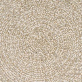 vidaXL Χαλί Φυσικό και Λευκό 160 x 230 cm Γιούτα