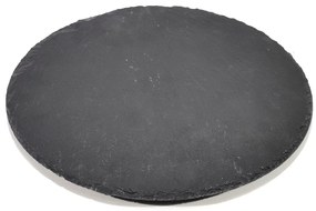 Δίσκος Σερβιρίσματος Αλλαντικών/Τυριών Περιστρεφόμενος Μαύρο Πέτρα Φ30x2.5cm