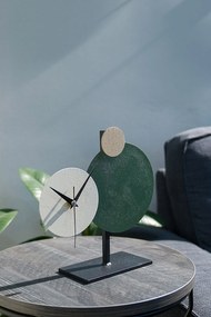 Διακοσμητικό Ρολόι Πράσινο - Κρεμ - Καφέ DABAR 26x0,6x25