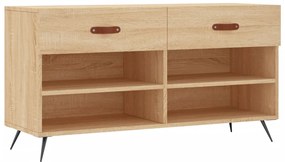 vidaXL Παπουτσοθήκη Sonoma Δρυς 102x35x55 εκ. από Επεξεργασμένο Ξύλο