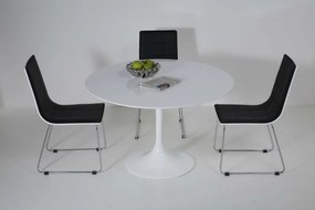 Τραπέζι Invitation Λευκό  120x120x76εκ - Λευκό