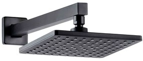 Κεφαλή Ντους Με Βραχίονα Delos G38E-T282BL Black Karag Metal,Abs