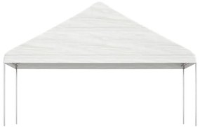 vidaXL Κιόσκι με Τέντα Λευκό 5,88 x 2,23 x 3,75 μ. από Πολυαιθυλένιο