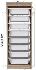 ΣΥΡΤΑΡΙΕΡΑ SANI HM18201.03 ΜΕΛΑΜΙΝΗ SONAMA-ΛΕΥΚΑ ΣΥΡΤΑΡΙΑ P.E. 45,5x29,6x118,5Υεκ