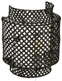 Απλίκα Τοίχου Με Φις Πρίζας A-S Liby Black 182472B