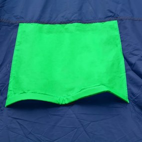 Σκηνή Camping 9 Ατόμων Μπλε / Πράσινο Υφασμάτινη - Πολύχρωμο