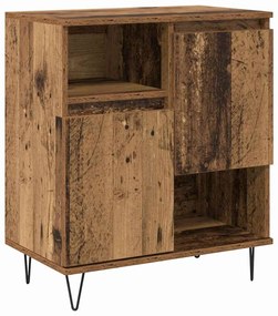 vidaXL Πλαϊνό γραφείο Παλιό ξύλο 60 x 35 x 70 cm