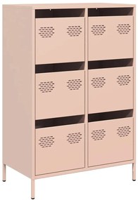 Ντουλάπι Ροζ 68 x 39 x 101,5 εκ. από Χάλυβα - Ροζ