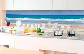 Αυτοκόλλητη φωτοταπετσαρία για κουζίνα ερημική παραλία - 260x60
