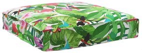 vidaXL Μαξιλάρι παλέτας για κάθισμα Floral Πολύχρωμο 80 x 80 x 12 cm