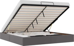 vidaXL Πλαίσιο κρεβατιού οθωμανικού κρεβατιού χωρίς στρώμα Γκρι